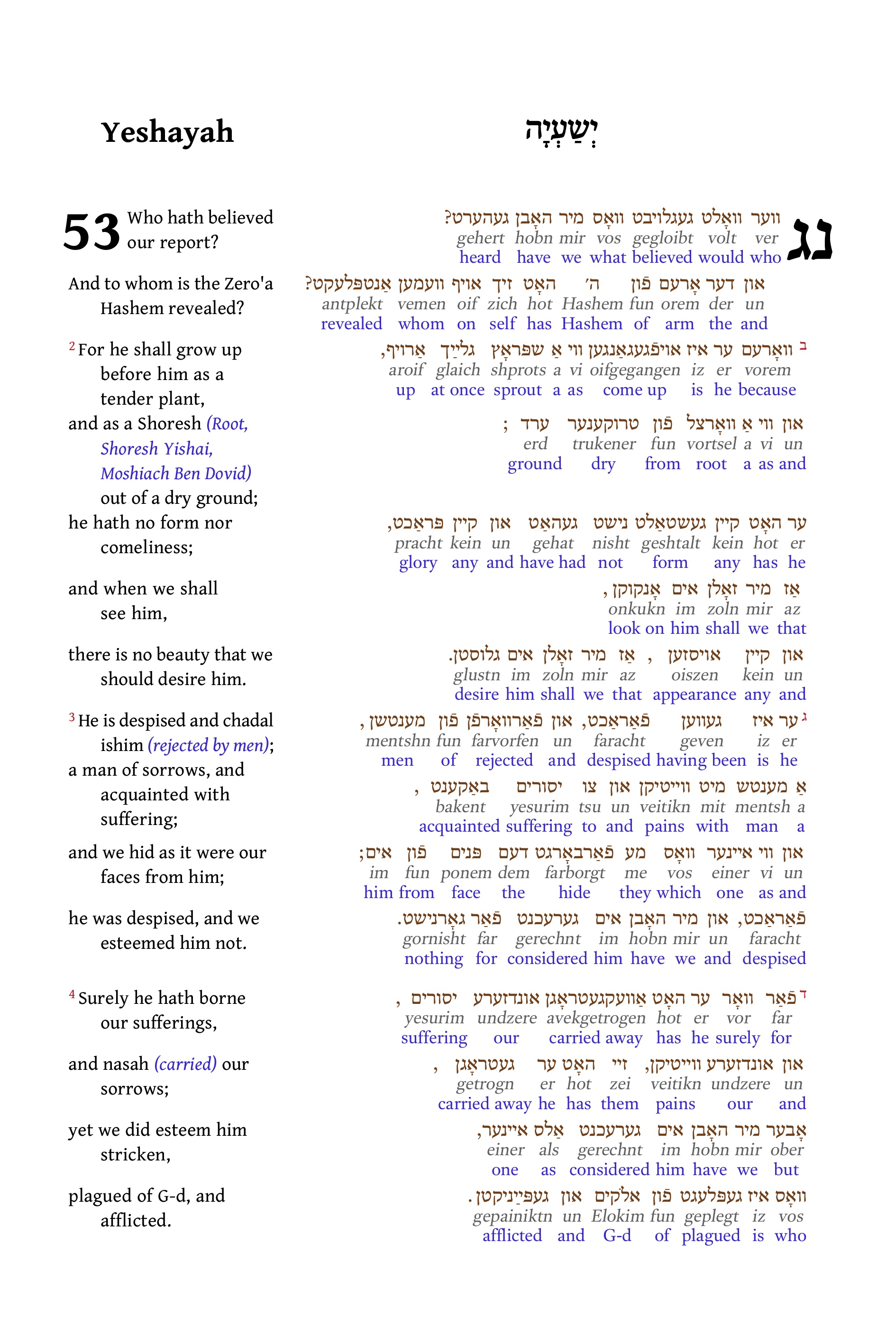 Isaiah 53 - Page 1 of 4