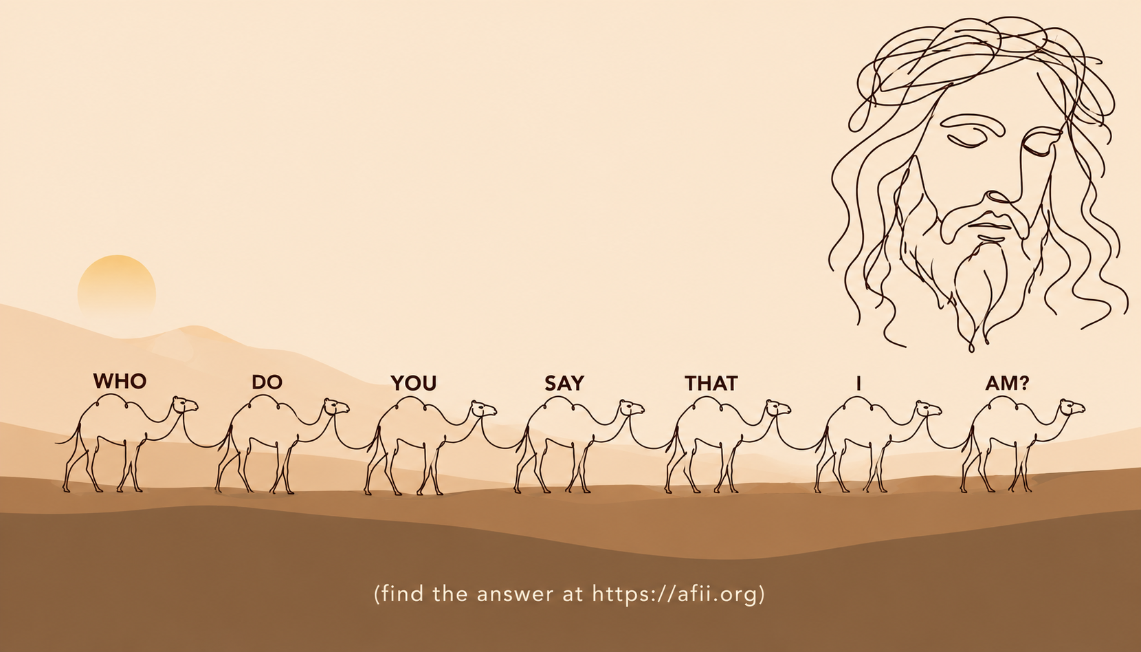 Who do you say that I am? — find the answer at afii.org